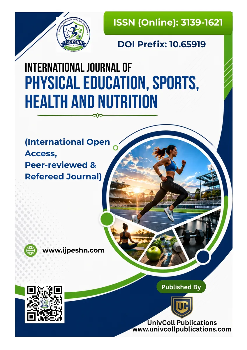 International Journal of Physical Education, Sports, Health and Nutrition journal cover